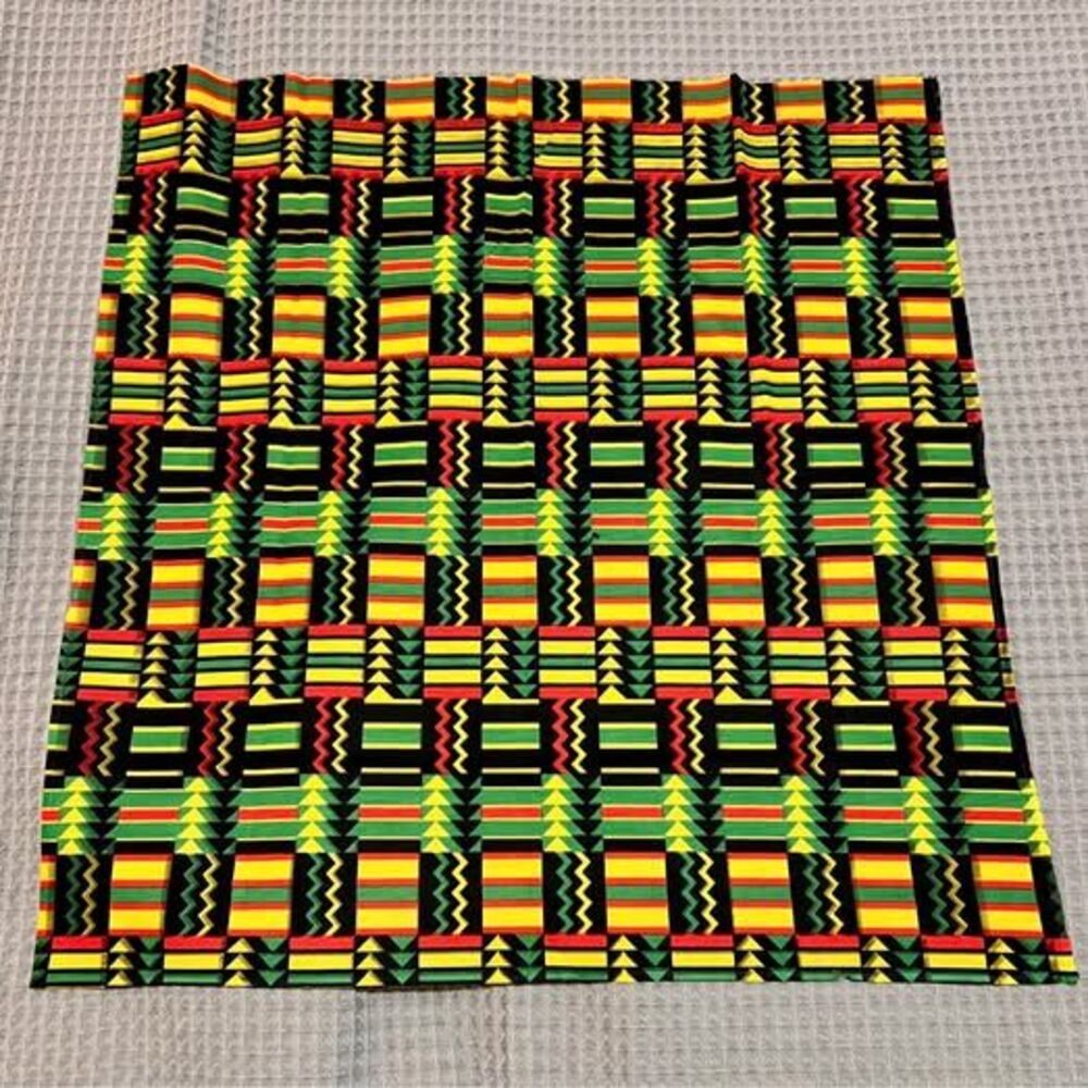 Kente Print Bandana African Ankara Head Scarf Multicolor New